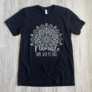Namaste Home With My Dogs Graphic Tee